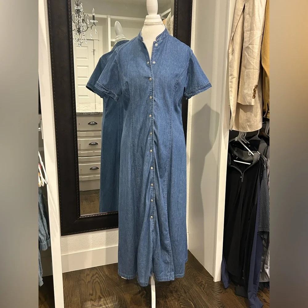 Vintage 90’s Pendleton Denim Maxi Dress - Picture 1 of 14